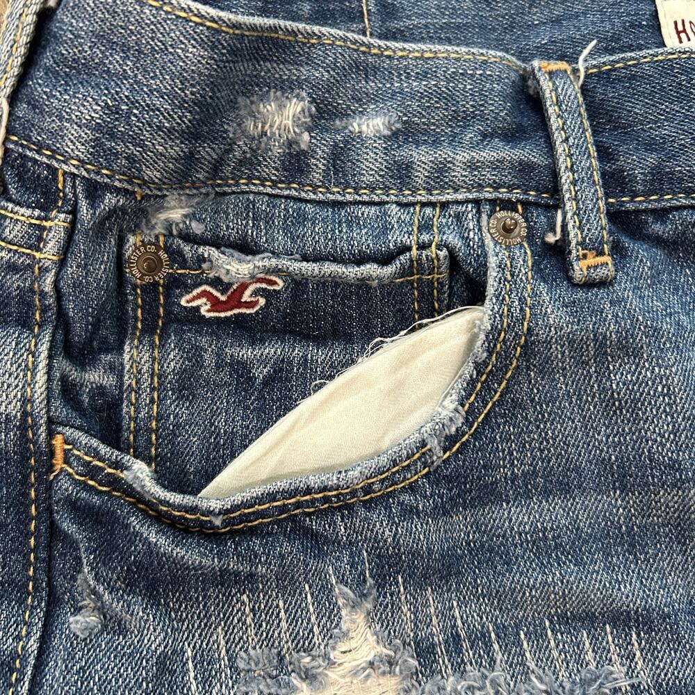 Y2K Hollister mini Micro denim jean skirt 7 - Picture 5 of 5